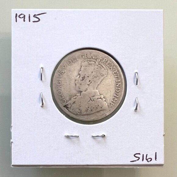 1912, 1913, 1914 & 1915 Canada Sterling Silver 4 x 25¢ Coins! - Picture 10 of 13